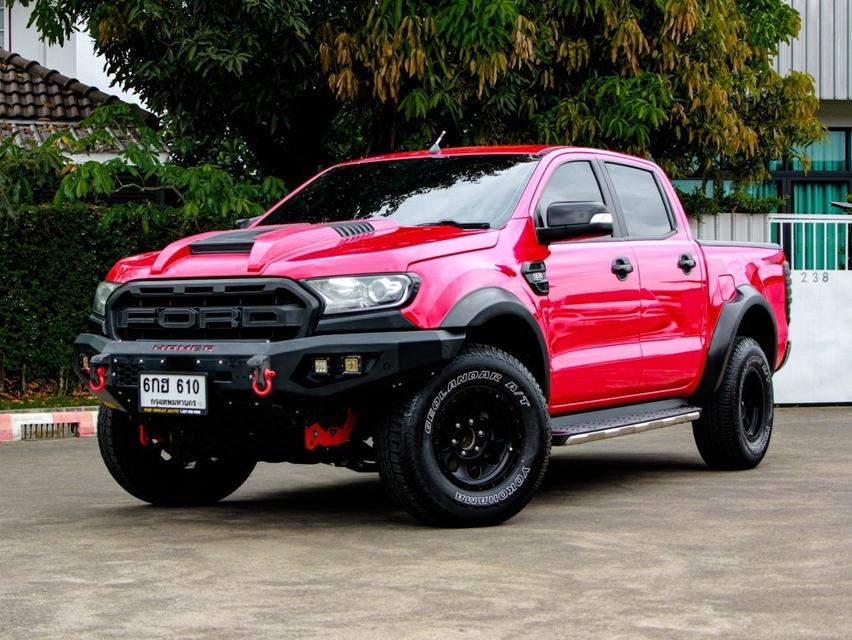 FORD RANGER 2.2 XLT HI-RIDER DOUBLE CAB 6 Speed ปี 2018 เกียร์ AUTO ดีเซล สีแดง รถบ้านพร้อมใช้งาน ไมล์เพียง 245,190 km. 1