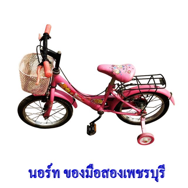 จักรยานมือสอง สีชมพูสำหรับเด็กหัดปั่นจักรยาน 6
