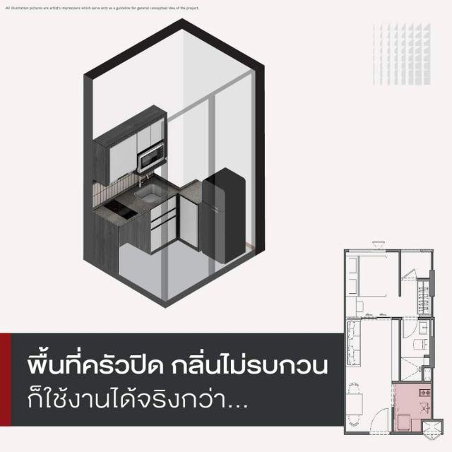 CM04402 ขายดาวน์ คอนโด แชปเตอร์วัน มอร์ เกษตร Chapter One More Kaset คอนโดพร้อมอยู่เดือนมีนาคม ปี 2569 ซอยพหลโยธิน 40 แยก 1 5