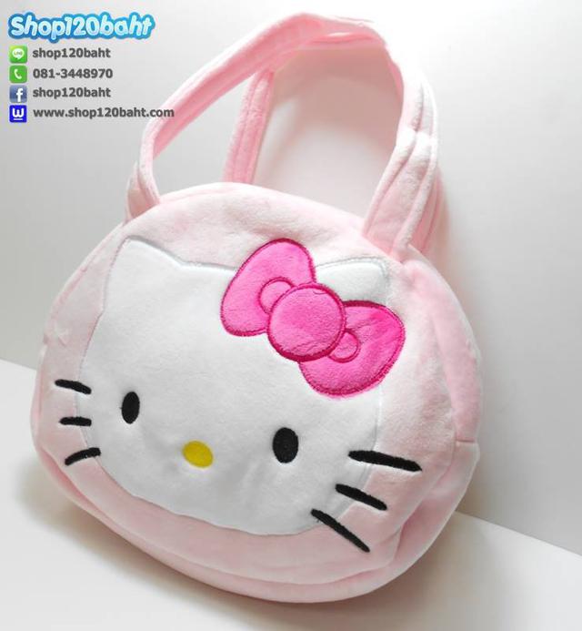 กระเป๋าสะพายข้างผ้ากำมะหยี่หน้า Hello Kitty 1