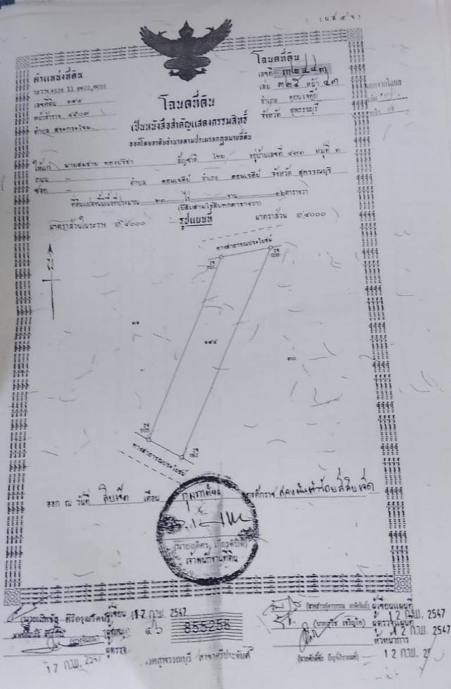 ขายทีดิน วิวสวยติดถนน3ด้าน 23ไร่ ต.สระกระโจม อ.ดอนเจดีย์ จ.สุพรรณบุรี 2
