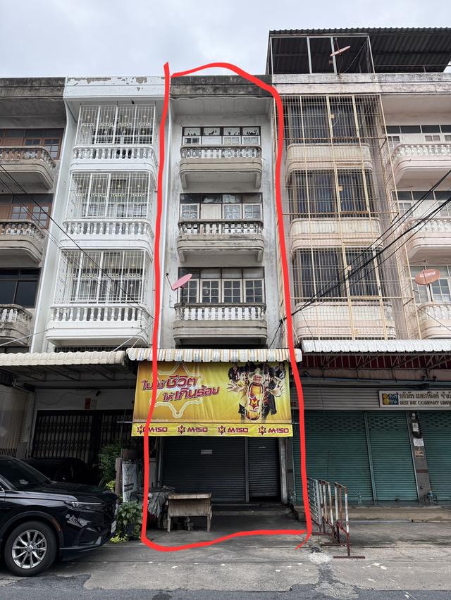 อาคารพาณิชย์ 4 ชั้น ต่อเติมด้านหลังสี่ชั้น 1