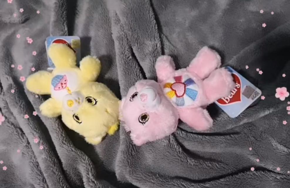 ขายคู่ตุ๊กตาหมี Care Bears สีชมพูและเหลือง 3