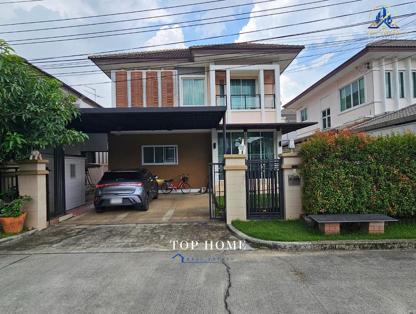 ขายด่วน❗️บ้านเดี่ยว 2 ชั้น บางกอกบูเลอวาร์ด รัชดา-รามอินทรา หน้าบ้านตรงกับกับบ้านหลังอื่น โครงการดี เดินทางสะดวก 1
