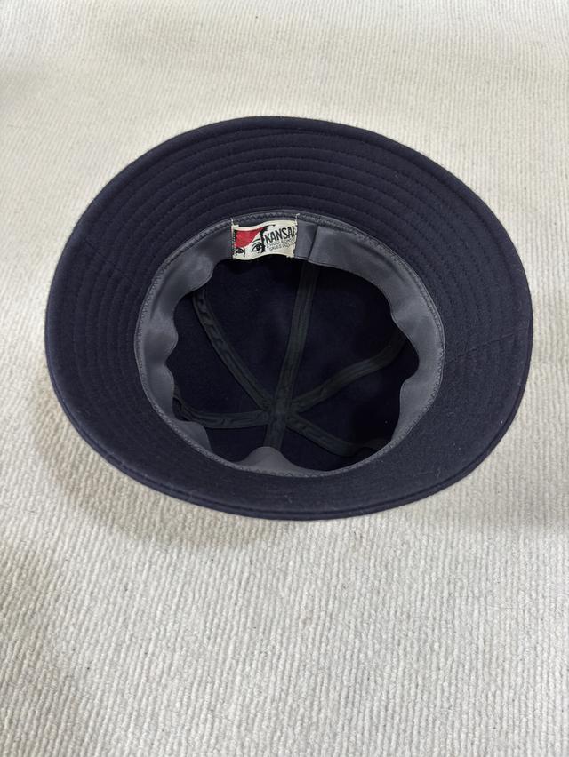 หมวกบักเก็ตขนสัตว์วินเทจ Kansai สีน้ำเงินเข้ม ขนาด59cm รูปที่ 5