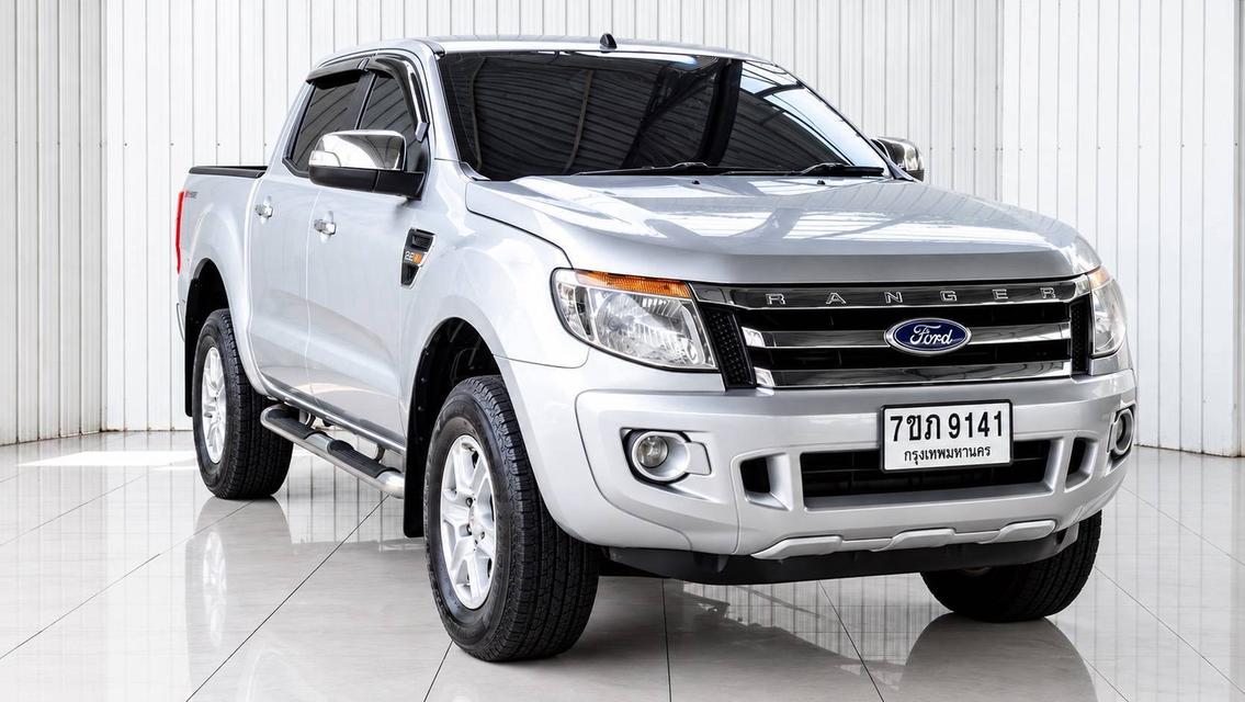 #FORD RANGER, 2.2 XLT เกียร์AT ปี 2015 สีเทา โฉม HI-RIDER DOUBLE CAB