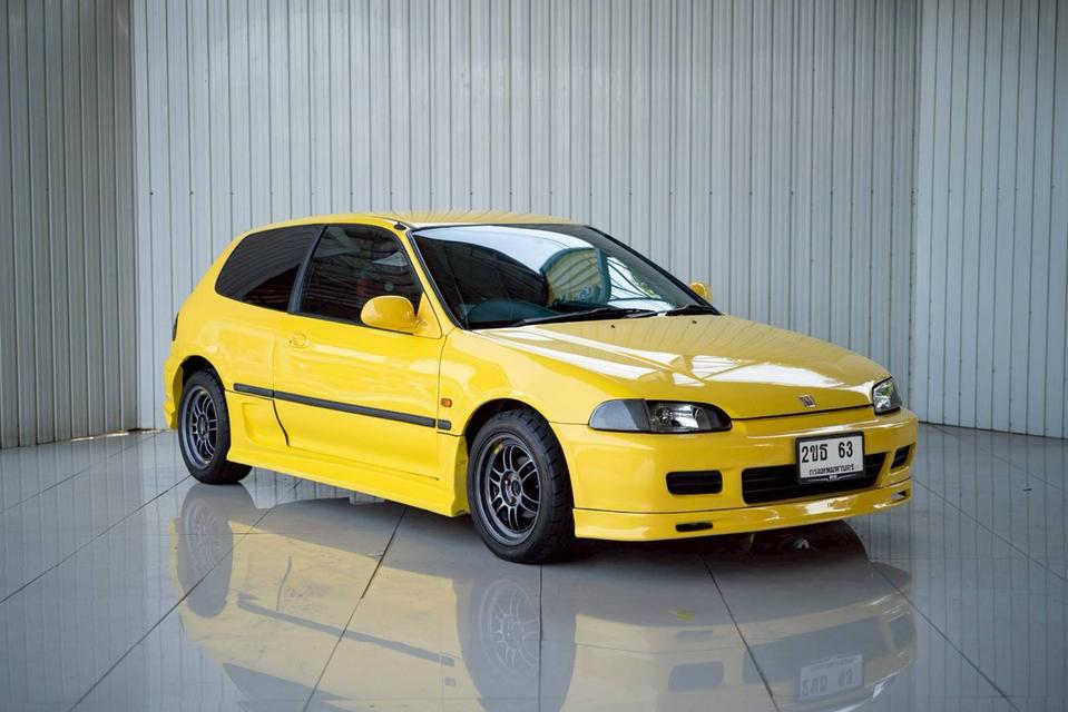 Honda Civic EG 3Door ปี 1995 สีเหลือง Spoon Style รูปที่ 3