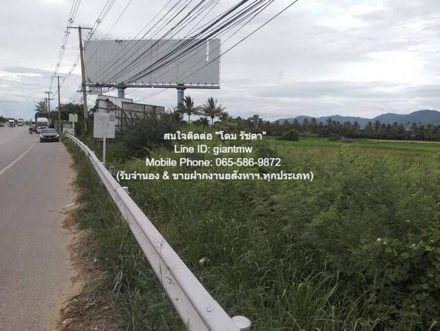 ที่ดิน ขายที่ดินเปล่าติดถนนเพชรเกษม (ทางหลวงหมายเลข 4) ชะอำ จ.เพชรบุรี 14-0-76 ไร่ (36 ล้านบาท) 5676 Square Wah 36000000