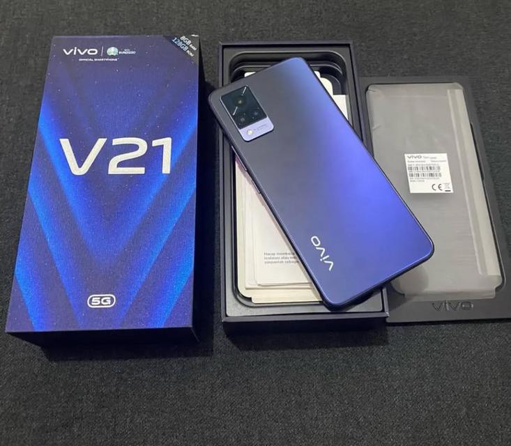 Vivo V21 มือ 2 เครื่องศูนย์ไทยอุปกรณ์ครบ