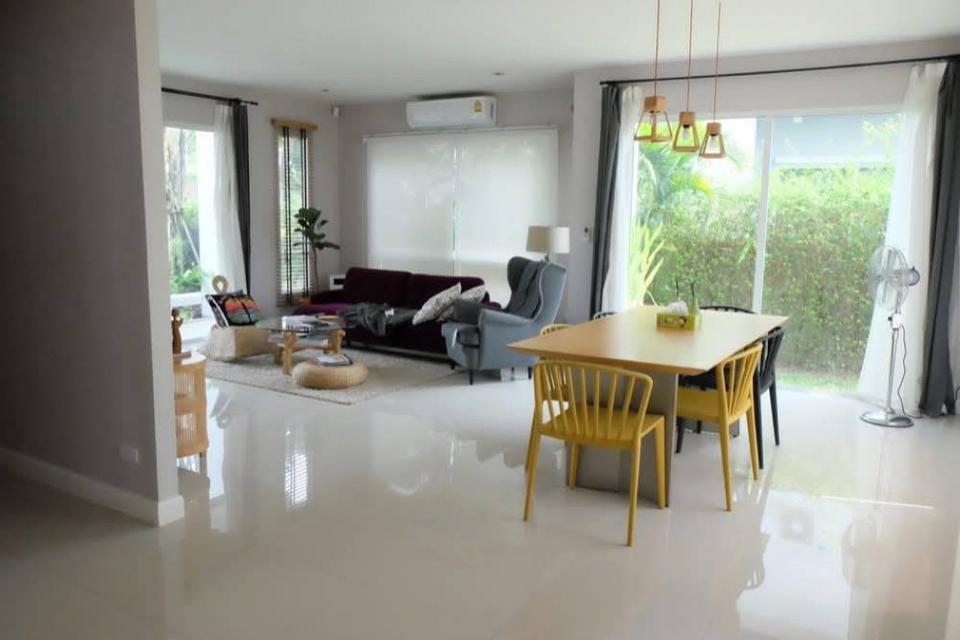 ให้เช่า บ้านเดี่ยว ฮาบิเทีย โมทีฟ ปัญญา–อินทรา (Habitia Motif Panya–Intra) 105 ตรว 242 ตรม 4 นอน 3 น้ำ จอดรถได้ 6 คัน พร 3