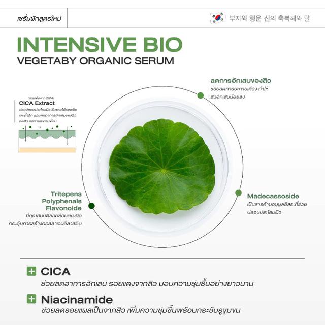 Yerball เซรั่มผัก บำรุงสิว ช่วยลดสิว Intensive Bio Vegetaby Organic Serum 15ml. 3