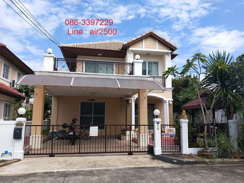 ให้เช่าบ้านเดี่ยว 2 ชั้น ซ.รามอินทรา65 หมู่บ้านชวนชื่น-วัชรพล เนื้อที่ 59ตรว 4นอน 3น้ำ เฟอร์นิเจอร์ Air เครื่องใช้ไฟฟ้า ติดรถไฟฟ้าMRTสายสีชมพู 1