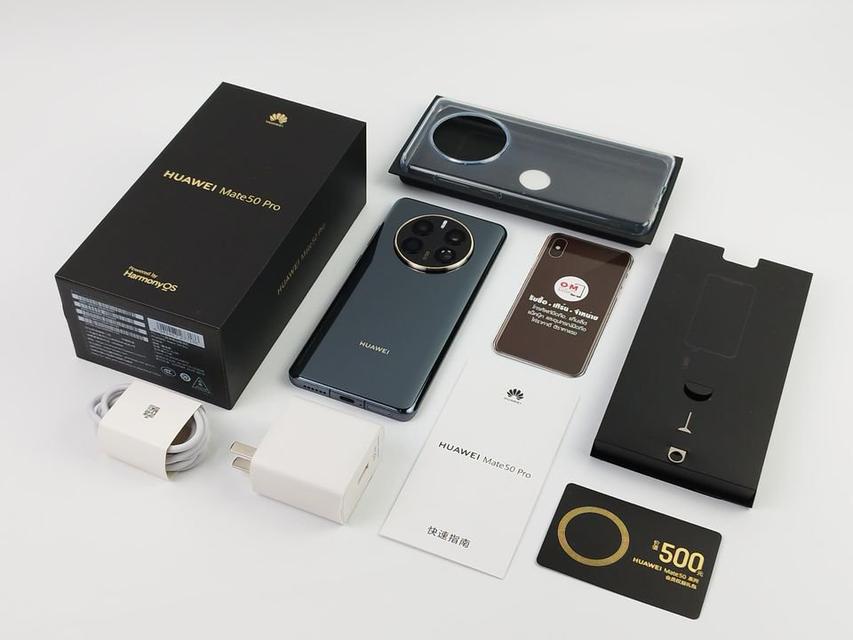 ขาย/แลก Huawei Mate50 Pro 4G  8/256GB สี Black สภาพสวยมาก Snapdragon8+ Gen1 แท้ ครบกล่อง เพียง 36,900 บาท  1