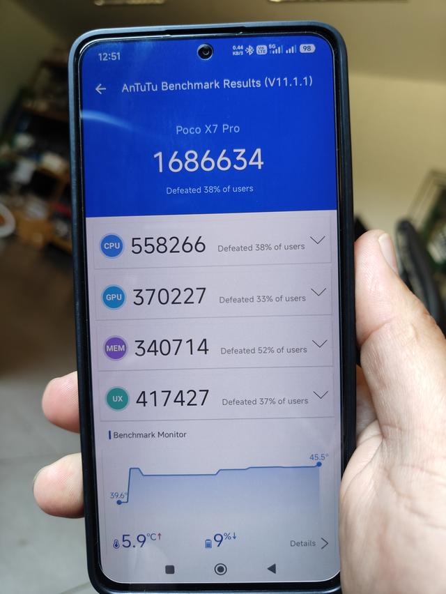 POCO X7 PRO 12/512 สีเหลืองดำ รูปที่ 8