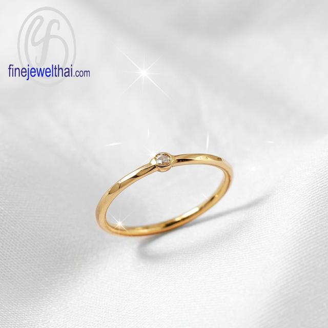 Finejewelthai แหวนมินิมอล แหวนเพชรพรีเมี่ยม ราคาพิเศษ 1