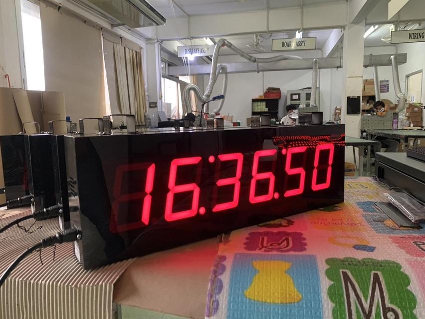 นาฬิกาดิจิตอลสำหรับโรงงาน นาฬิกาติดผนัง และสถานที่ต่างๆ รูปที่ 3