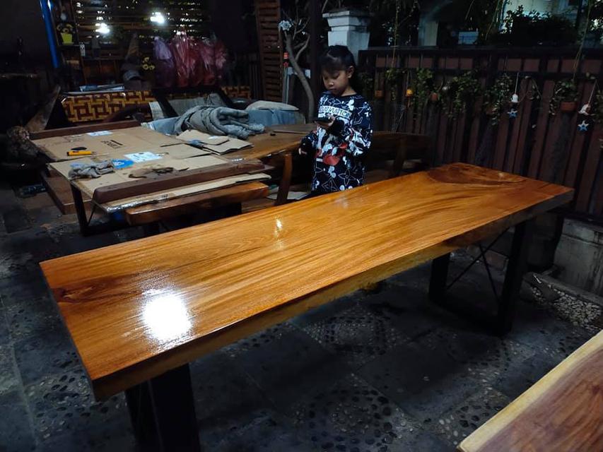 โต๊ะไม้มะค่าโมง  ก60xย200  (ขายแล้ว) 5