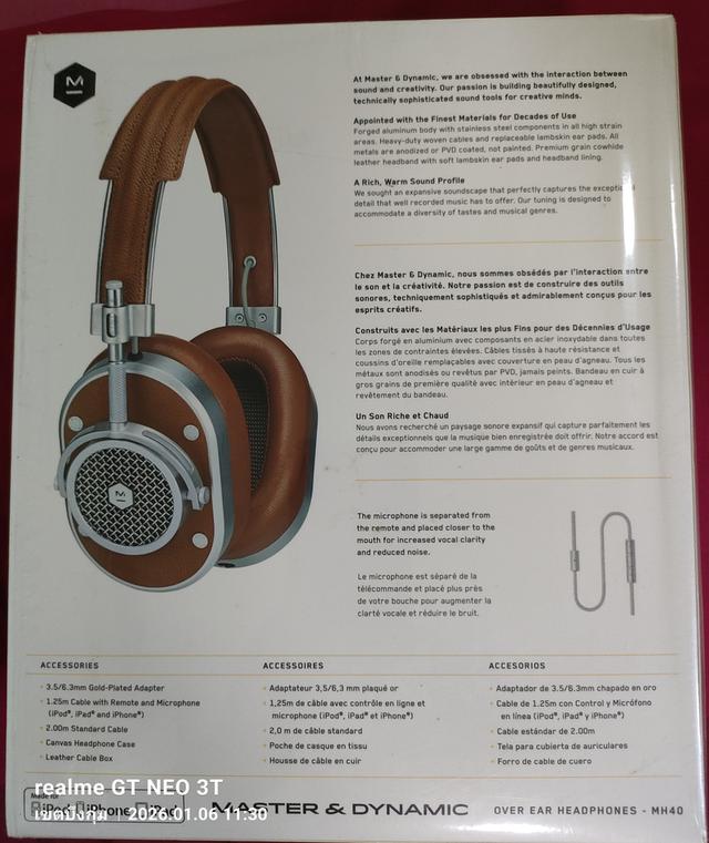 หูฟัง HeadPhone Primium Master & Dynamic Mh40 รูปย่อยที่ 3