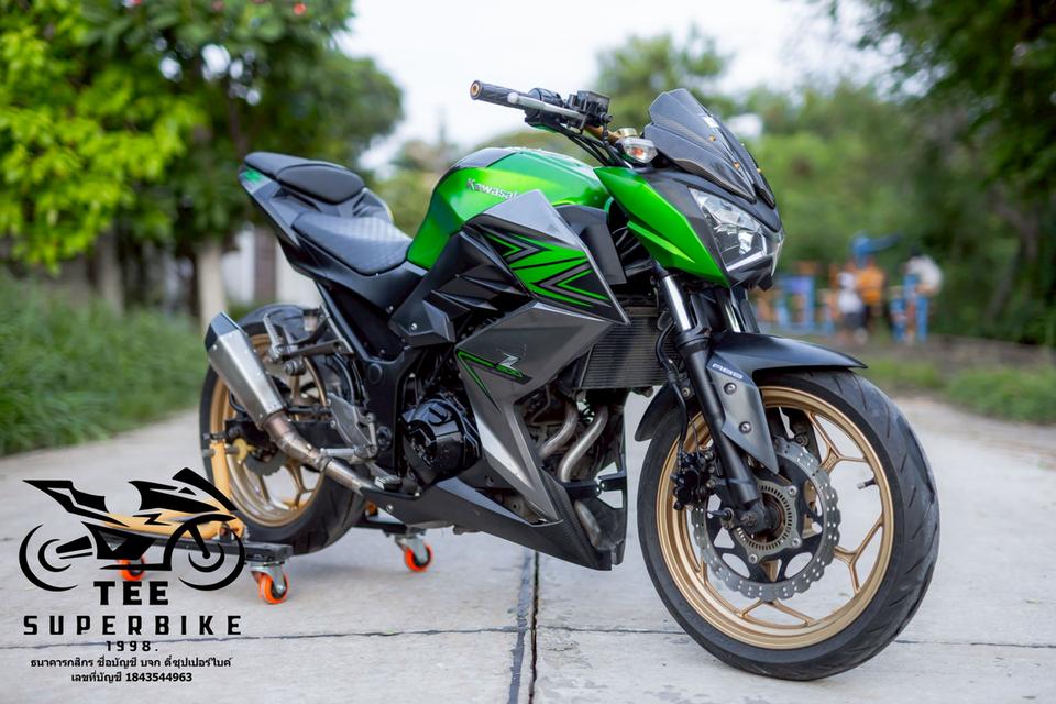 Kawasaki Z300 2016 รถสองมือออกศูนย์ สภาพสวยมากก 90% แต่งเต็มๆ