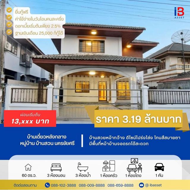 🏡 ขายบ้านเดี่ยว 2 ชั้น ม.บ้านสวน นครชัยศรี ทำเลดี รีโนเวทใหม่ทั้งหลัง 2