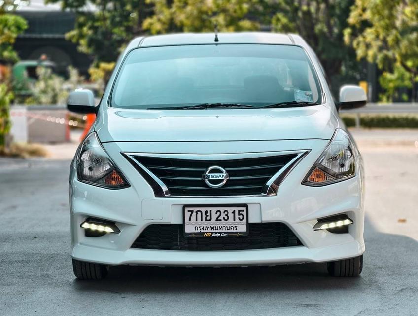 NISSAN ALMERA 1.2 E ปี 2018 Sportech A/T เกียร์ Auto สีขาว ไมล์ 91xxx km. 2