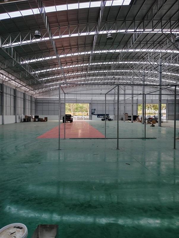 #ให้เช่าโกดังนิคมพัฒนาใกล้BYD ขนาด 2100 ตรม. ขอใบ รง4 ได้ ไฟฟ้า150 kv a น้ำประปา สูง12+9ม. โกดังสร้างใหม่ ล่วงหน้า 1เดือน ประกัน 2เดือน ค่าเช่า 150 บา 5
