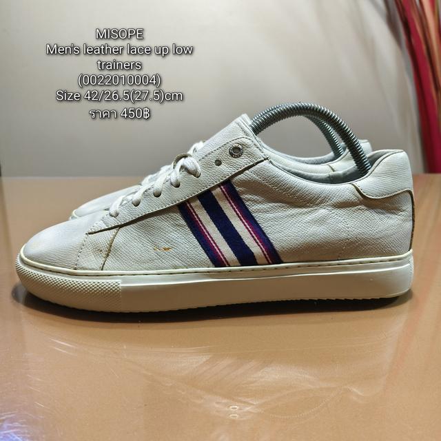 MISOPEMen's leather lace up low trainers(0022010004)Size 42/26.5(27.5)cmðĨPrice 450āļŋ