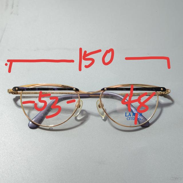 กรอบแว่นตาวินเทจ ญี่ปุ่น ยุค 80,90 ไทเทเนี่ยมเกรดพรีเมี่ยม น้ำหนักเบา by Citizen เก่าเก็บไม่ผ่านการใช้งาน ทรงสวยคลาสสิค รูปย่อยที่ 4