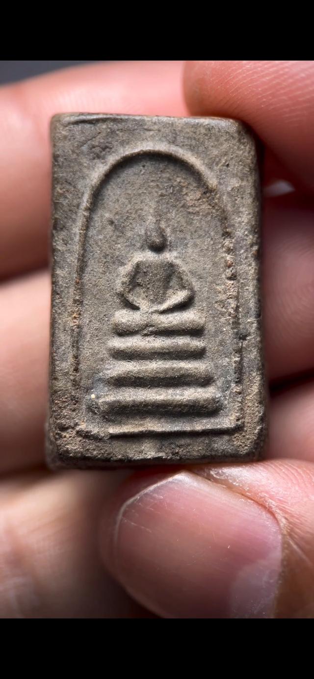 พระสมเด็จหลวงปู่นาคเนื้อผงใบลานพิมพ์เทวดาพระคะแนน รูปที่ 5