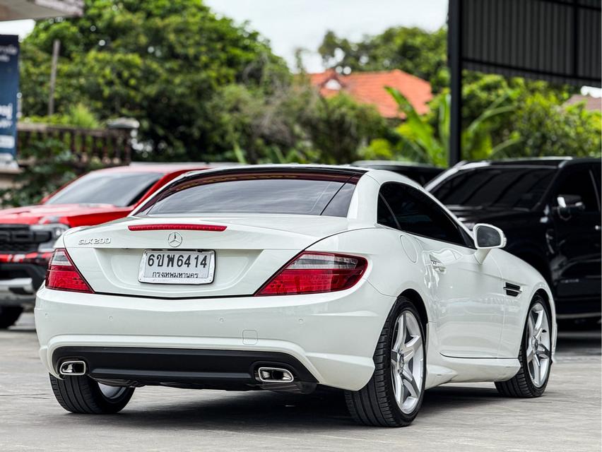 รหัสรถ WRT6414 Benz SLK200 Amg Package 1.8 R172 Convertible AT สีขาวปี2013