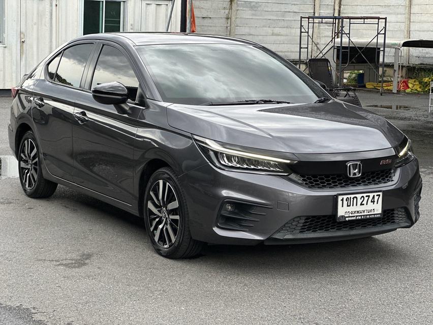 #honda HONDA CITY 1.0 RS TOP TURBO SEDAN ปี 2020 สีเทาดำ ออโต้