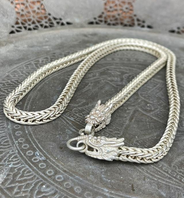สร้อยคอเงิน สร้อยเงินเก่า หัวลายมังกร สร้อย 10
