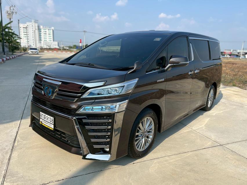 Toyota Vellfire 2.5 Hybrid E-Four ZR G Edition ปี 2019 ตัวท๊อปสุด สีน้ำตาล รถมือเดียวป้ายแดง