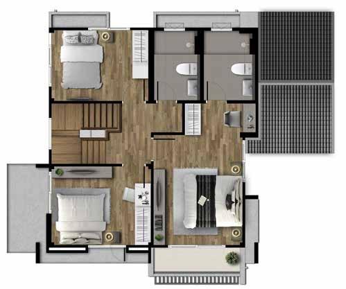 ขายบ้านเดี่ยว 2 ชั้น โครงการเซนโทร บางนา กม.7 ทำเลดี เดินทางสะดวก 9