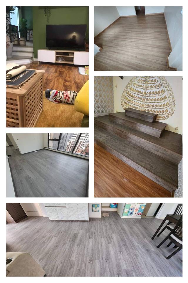 จำหน่าย และติดตั้งปูพื้นไม้ลามิเนต พื้นไวนิล SPC 089-257-8236 ช่างต๊ะ 12