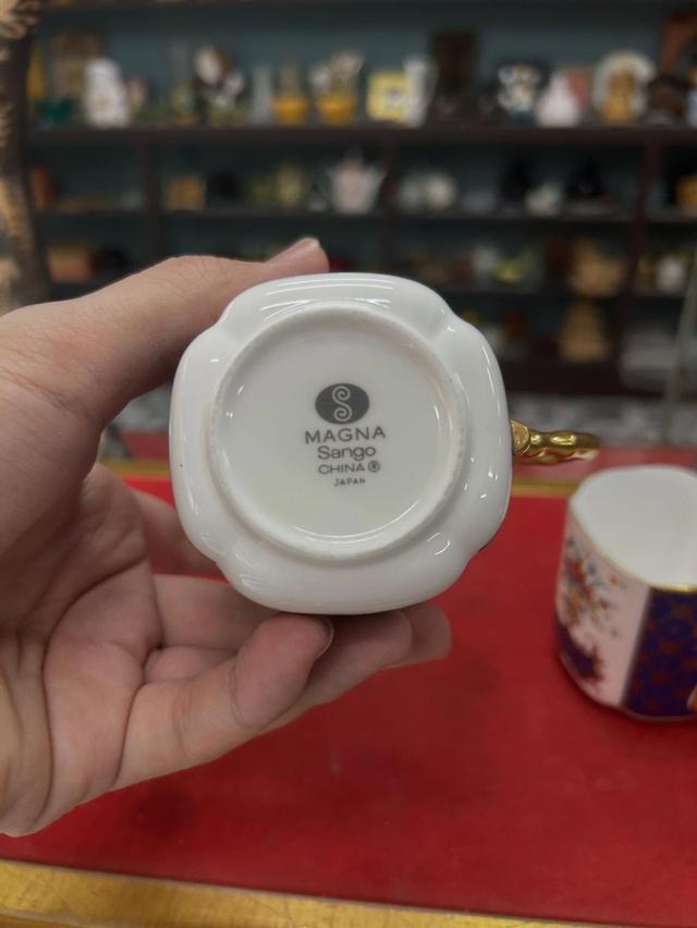แก้วชา(คู่)เซรามิก bone china งานญี่ปุ่น 5