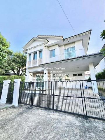 ให้เช่าบ้านเดี่ยว 2 ชั้น ในหมู่บ้าน ติดถนนกาญจนาภิเษก และอยู่ใกล้สนามบินสุวรรณภูมิ 64 ตร.ว. 3 น 3 น้ำ ราคา 50,000 บาท/เด