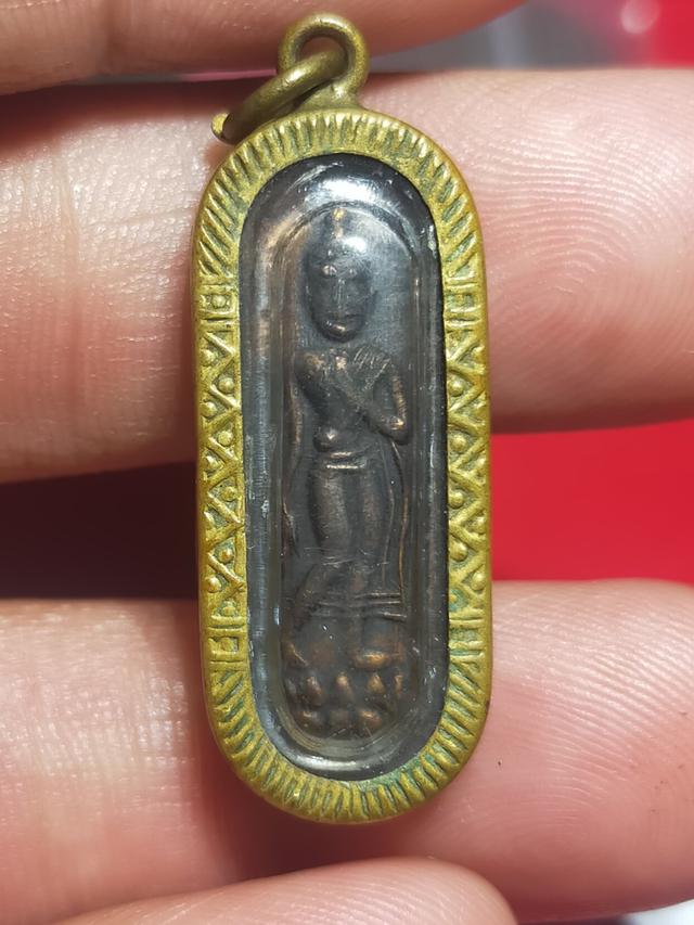 รูป เหรียญลีลา 25 พุทธ ศตวรรษ(พิมพ์จิ๋ว สองหน้าเนื้อ นาค)ปี2500 พุทธมณฑล จ.นครปฐม