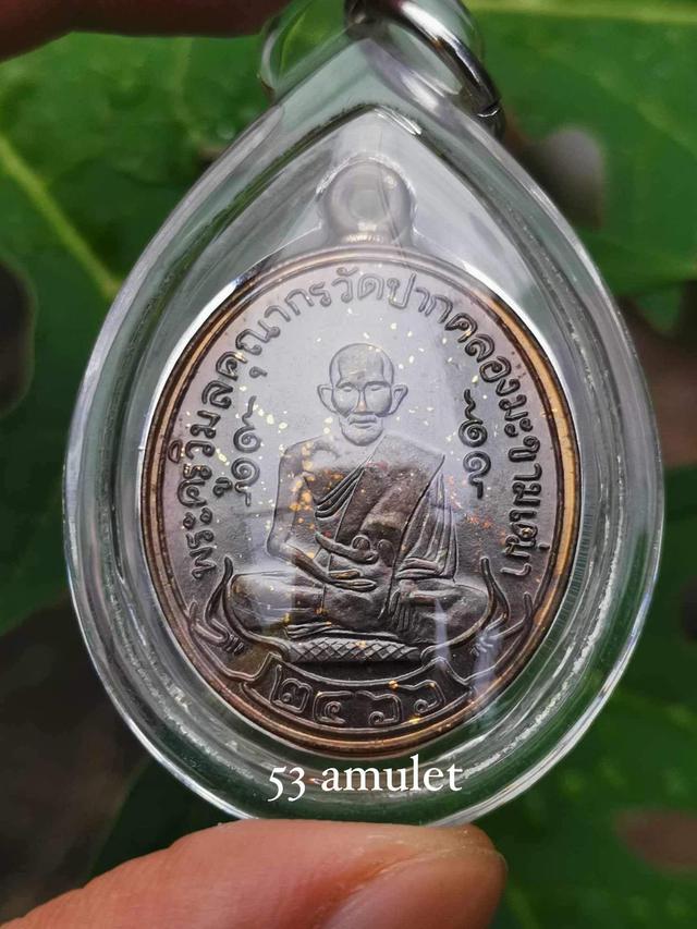 รูป เหรียญหลวงปู่ศุข ย้อนยุค 100 ปี เนื้อนวะ โปรยทอง