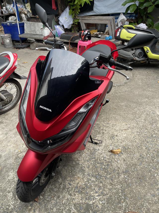 Pcx160 สีแดงดด้าน ABS 4