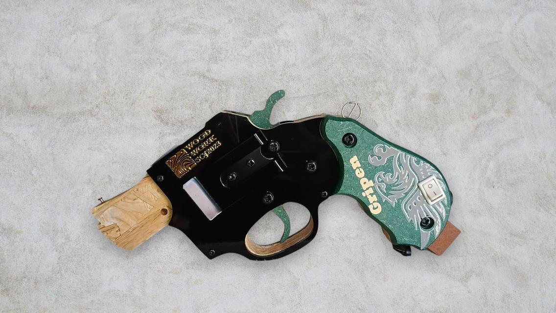 ปืนยิงยางที่ฟังเพลงได้ S-01 Vintage Rubber Band Gun with MP3  Player รูปที่ 6