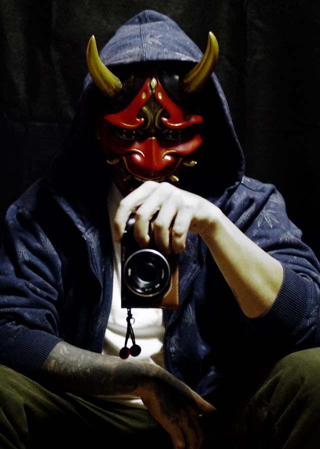 หน้ากาก Mask Hannya(ฮันยะ) Oni(โอนิ) Kabuki(คาบูกิ) แดง(เฉพาะหน้ากาก)