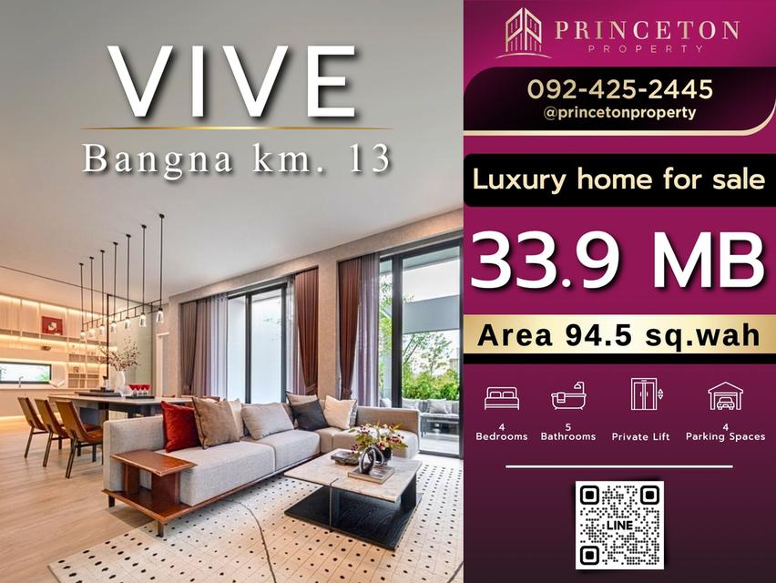 Luxury 3-Story House For Sale VIVE Bangna KM.13 1