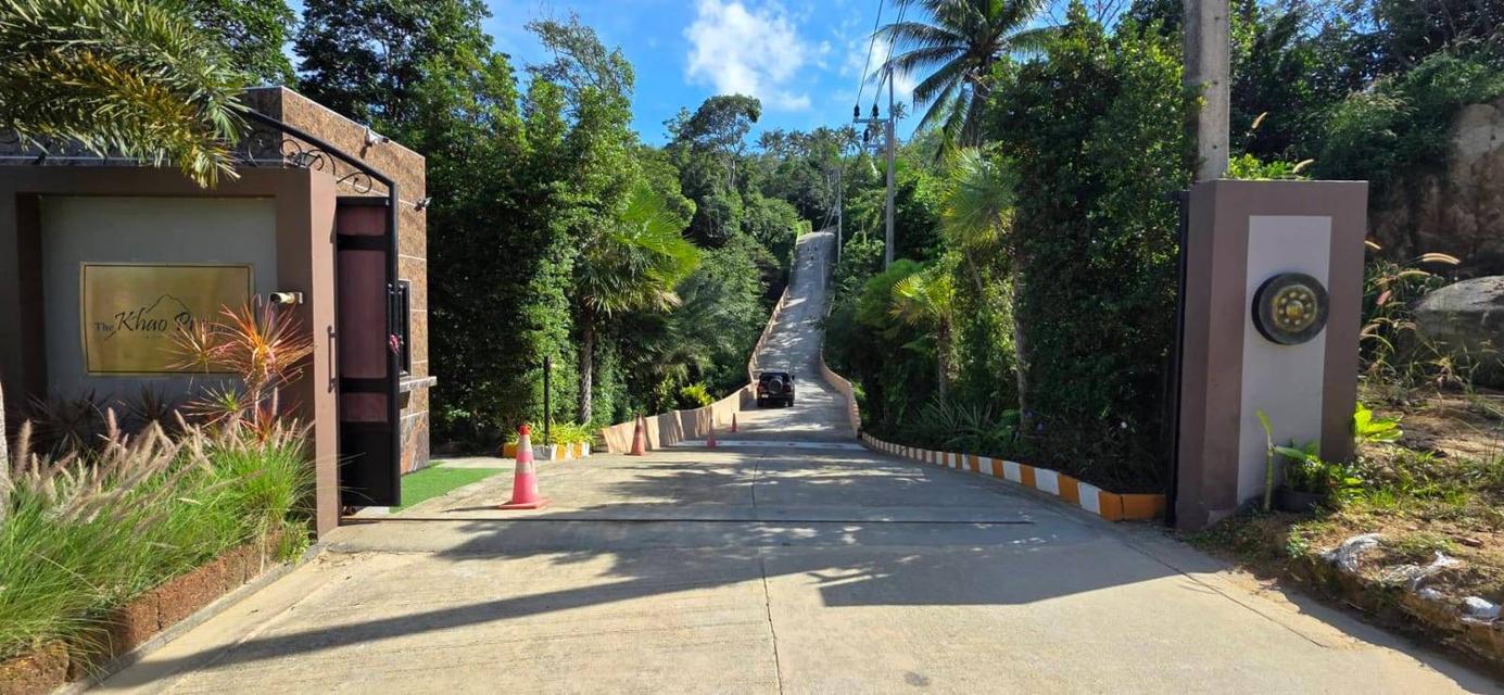 ที่ดินซีวิวบนเกาะสมุยอากาศดีถนนไฟฟ้าพร้อม 7