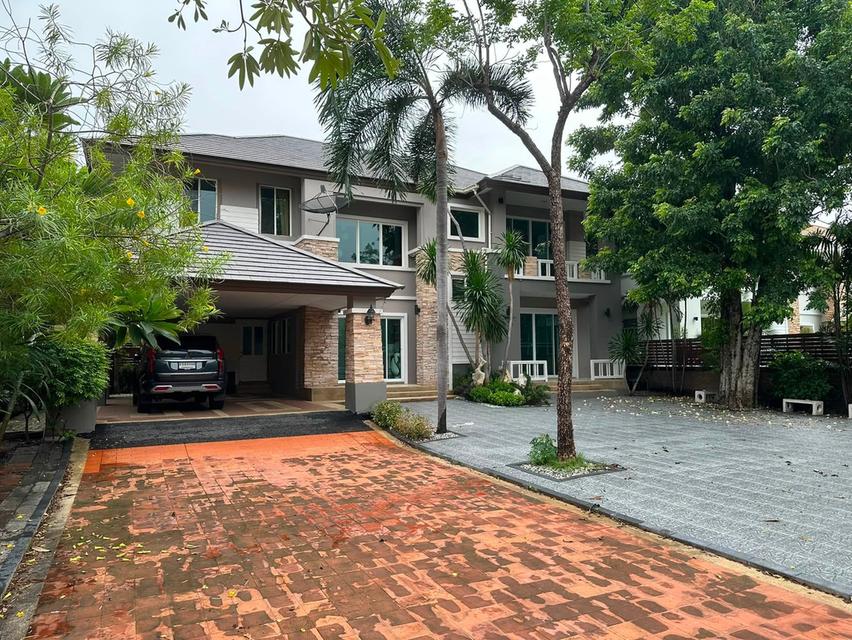 U1468 ให้เช่าบ้านเดี่ยว 2 ชั้น โครงการหมู่บ้านณุศาศิริ บางนา ถนนกิ่งแก้ว บางพลี สมุทรปราการ ใกล้เมกะบางนา บ้านพร้อมเฟอร์ครบ 1