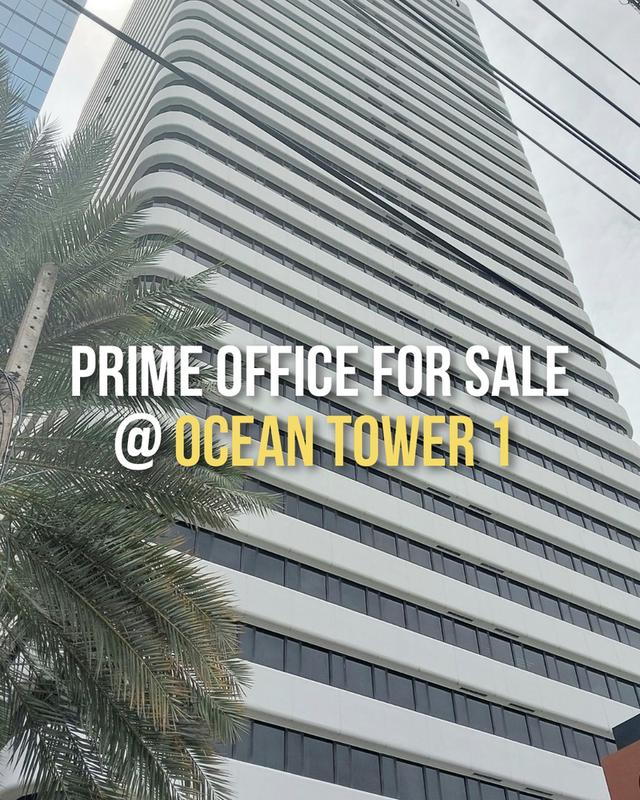 Prime Office for SALE at Ocean Tower 1 view facing Benjakitti Park 1