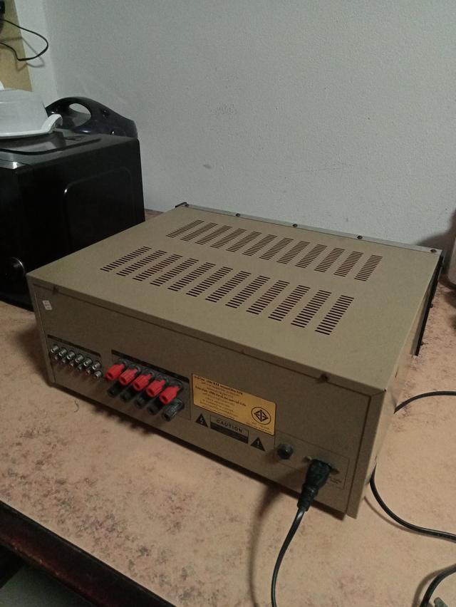 แอมป์ AJ AV-2005 5.1ch ไฟเข้า แต่ปุ่มบนแผงหน้าบางปุ่มกดไม่ติด รีโมทไม่มี เน้นรับมือครับเพราะหนักมาก รัตนาธิเบศร์ 22 รูปที่ 10