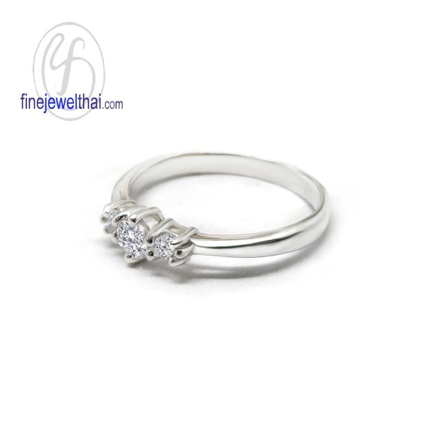 Finejewelthai-แหวนเพชรแท้ แหวนหมั้น แหวนแต่งงาน-Diamond Gift Set56 3
