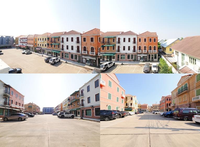 Clearance Sale อาคารพาณิชย์ 3 ชั้น ม.เวนิสดิไอริส ขนาด 31.5 ตร.ว. 3นอน 3น้ำ ทำเลดีหลังมุม สิ่งปลูกสร้างสไตล์อิตาลี ตกแต่งใหม่ทั้งหลัง ต่อเติมเต็ม 16