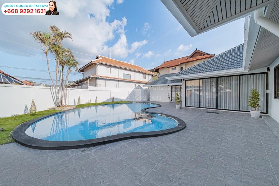 บ้านเดี่ยวพร้อมสระว่ายน้ำขนาดใหญ่ เฟอร์นิเจอร์ครบ บรรยากาศสงบ เหมาะสำหรับอยู่อาศัยหรือปล่อยเช่าระยะยาว #รหัสทรัพย์423 6